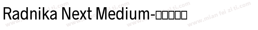 Radnika Next Medium字体转换